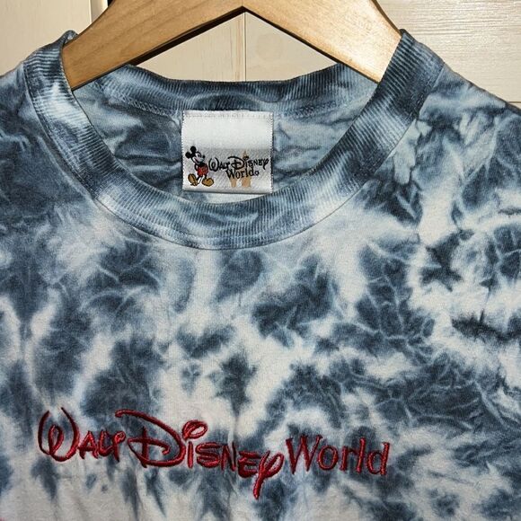 Walt Disney World Tie Dye All Over Print Tee Shirt 90s 1990s - Picture 6 of 6